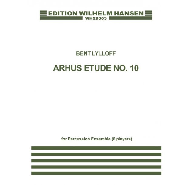 Lylloff Arhus Etude No.10 Perc Sc/Pts