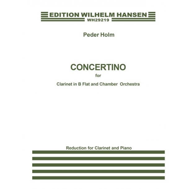 Peder Holm: Concertino For Clarinet And Piano