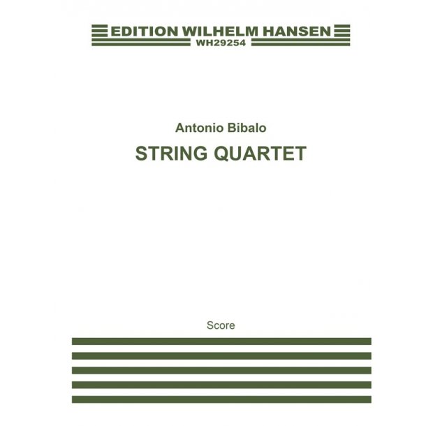 Antonio Bibalo: String Quartet (Miniature Score)