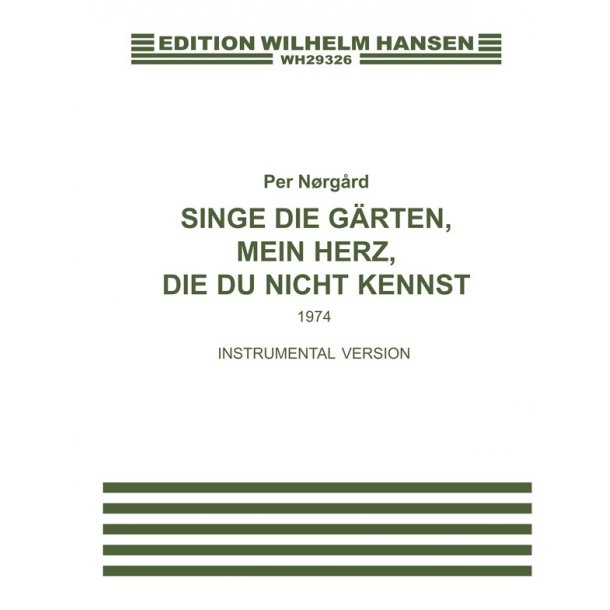 Norgard Singe Die Grtn Chrs/Ens F/S