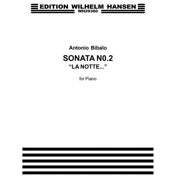 ANTONIO BIBALO SONATE NR.2 LA NOTTE PF