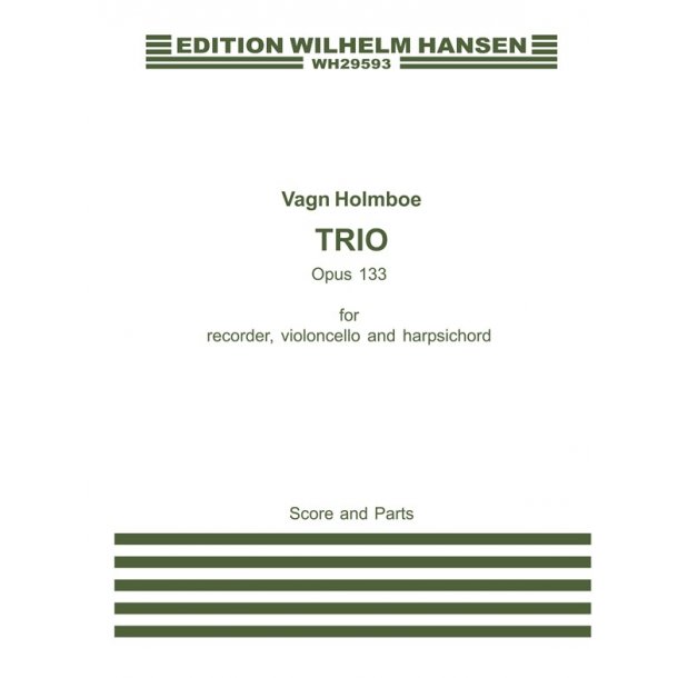 Holmboe Trio Op.133 (Petri) Rec(Flt)/Vlc/Hpcd  Pts