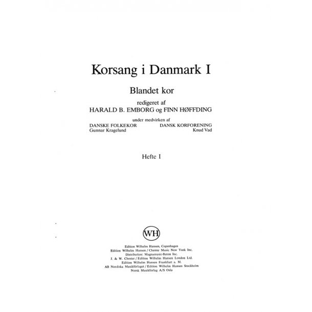 Korsang I Danmark 1 Hefte 1