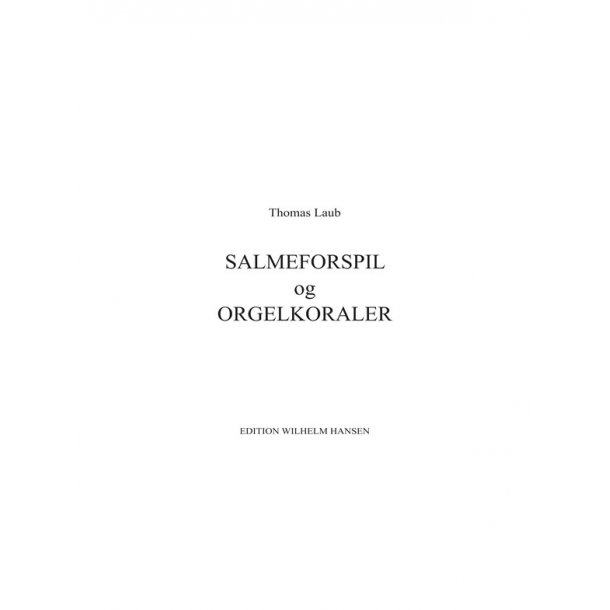 Salmeforspil Og Orgelkoraler