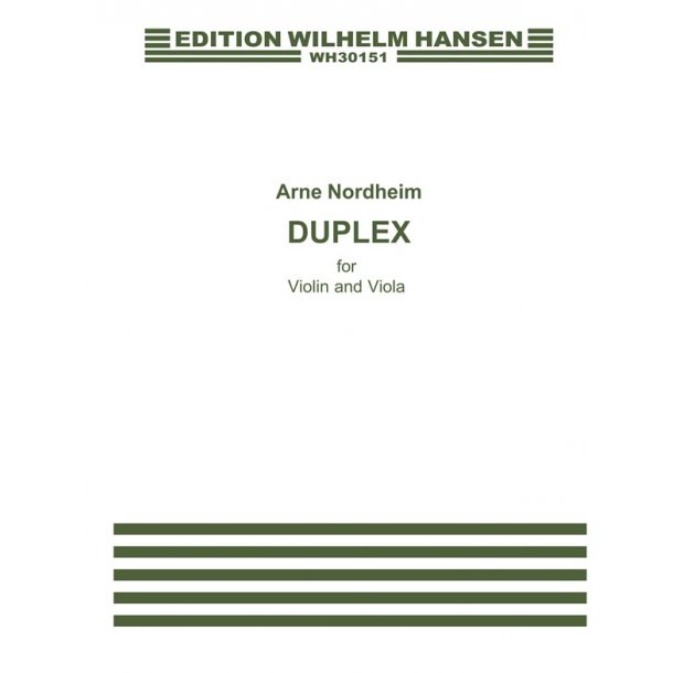 Arne Nordheim: Duplex (Violin/Viola)