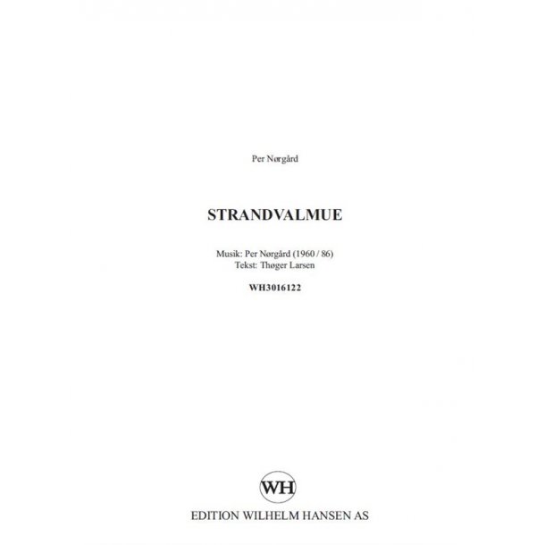 Norgard Strandvalmue Satb