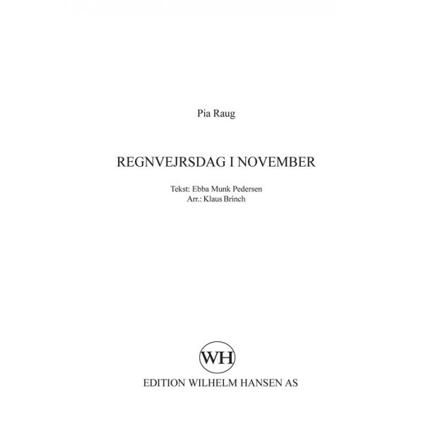 Regnvejrsdag I November