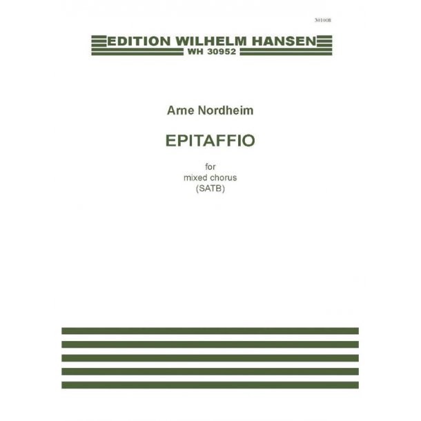 Arne Nordheim: Epitaffio (SATB)
