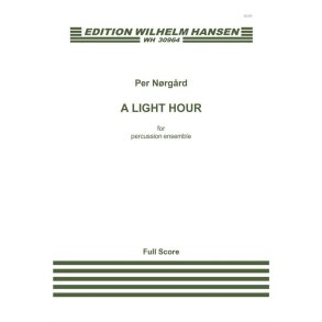 NORGARD PER EN LYS TIME A LIGHT HOUR 2008 PERCUSSION SCORE