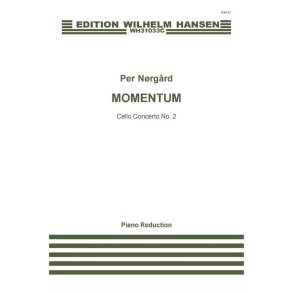 NORGARD PER MOMENTUM CELLO CONCERTO NO2 CELLO & PIANO REDUCTION SCORE