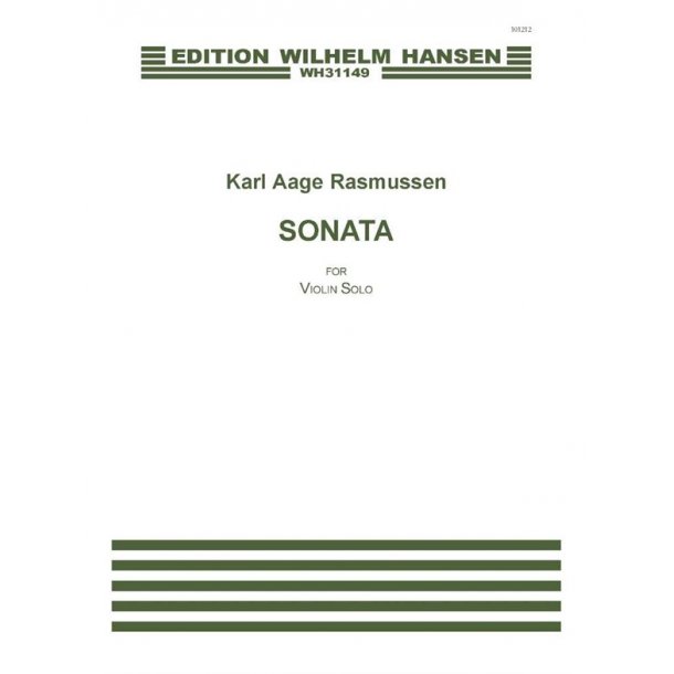 Rasmussen Sonata For Violin Solo Vln