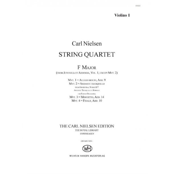 Nielsen String Quartet F-Major Pts