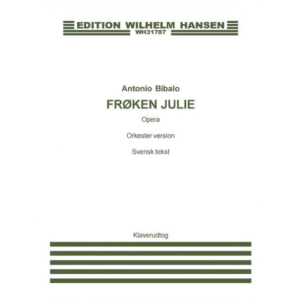 Bibalo Fr&atilde;ken Julie Pfred Orch Vers.