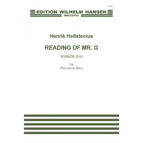 Hellstenius Readings Of Mr.G Perc