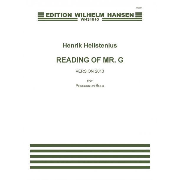 Hellstenius Readings Of Mr.G Perc