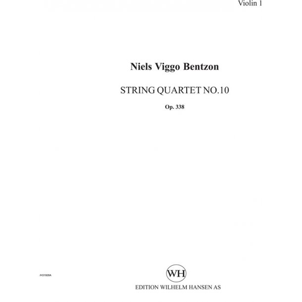 Bentzon Str 4tet No.10 Op.338 Pts