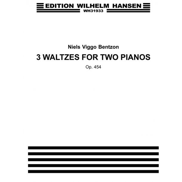 Bentzon 3 Waltzes For 2... Op.454 Pf