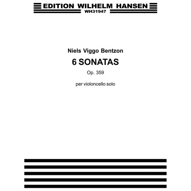 Bentzon 6 Sonatas - Son.2 Op.359 Vlc