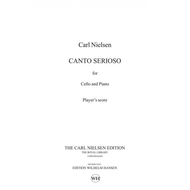 Carl Nielsen Canto Serioso Vlc/Pf Plsc