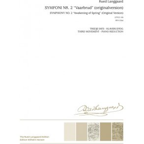 Rued Langgaard Symfoni Nr. 2 Opr. Version Vaarbrud Pf Red