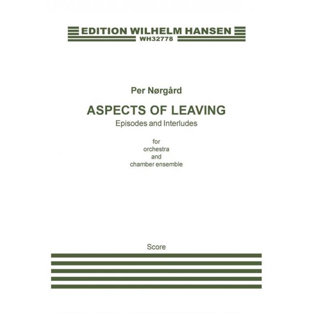 Per N&oslash;rg&aring;rd Aspects Of Leaving Sc