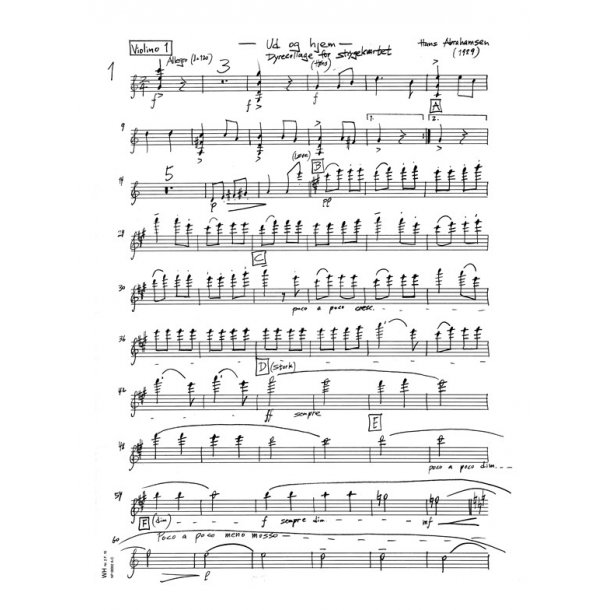 Hans Abrahamsen: Ud Og Hjem (Parts)