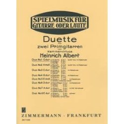 Acht Duette Fr 2 Primgitarren Nr. 1