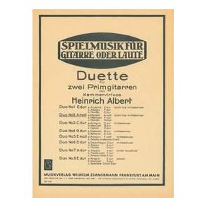 Acht Duette Fr 2 Primgitarren Nr. 2