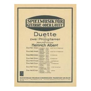 Acht Duette Fr 2 Primgitarren Nr. 3