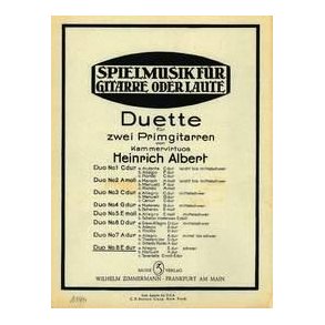 Acht Duette Fr 2 Primgitarren Nr. 8