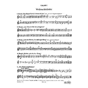 Frhliche Weihnachten Violine I (Bloc