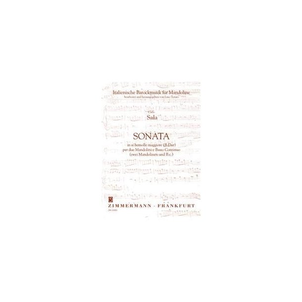 Sonata B-dur Fr 2 Mandolinen Und B.