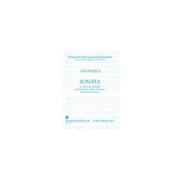 Sonata In Sol Minore (G-moll) Fr Man