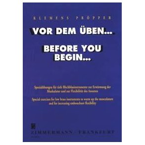 Vor Dem Ben Fr Tiefe Blechblasinstru