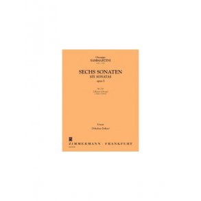 Giuseppe Sammartini: 6 Sonatas Op.1 (Zimmermann Urtext Edition)