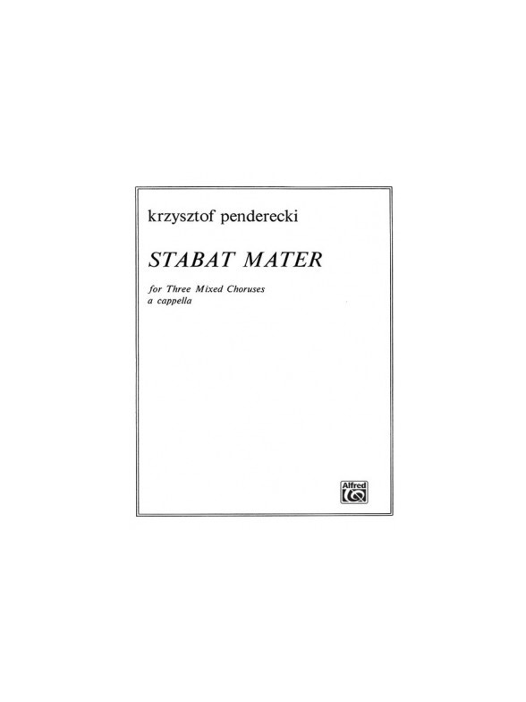 PENDERECKI KRZYSZTOF STABAT MATER SATB VOCAL SCORE
