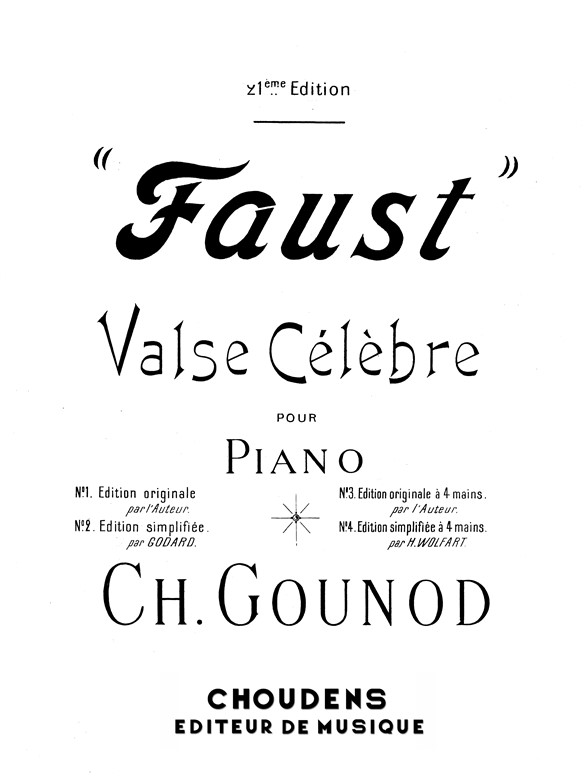 GOUNOD FAUST VALSE PIANO
