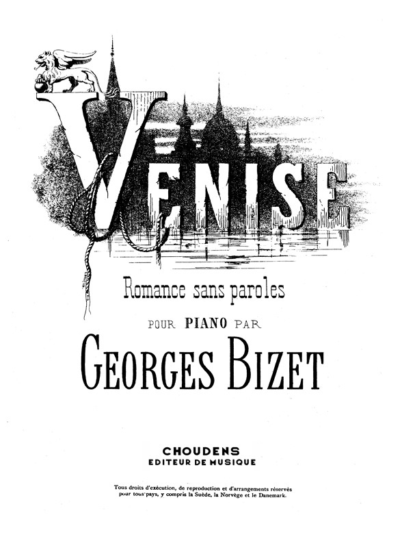 BIZET VENISE ROMANCE SANS PAROLES PIANO