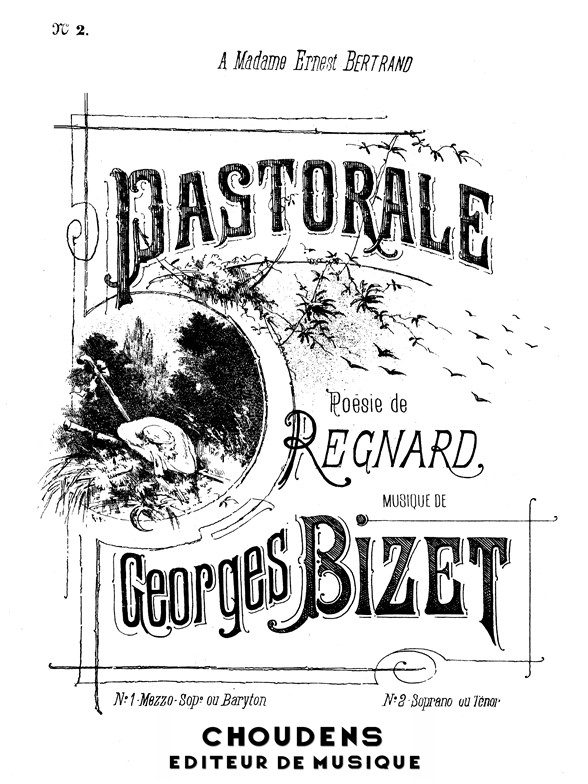BIZET Pastorale n° 2 Un jour de printemps Chant et Piano
