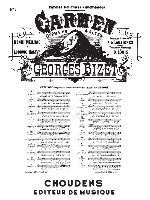BIZET CARMEN N° 5 SÉGUÉDILLE PRÈS DES REMPARTS DE SÉVILLE MEZZO CHANT