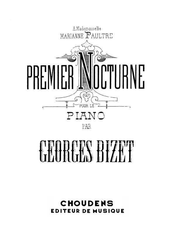 BIZET NOCTURNE N° 1 PIANO
