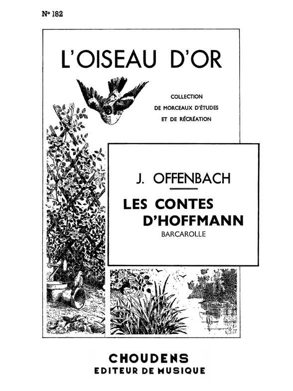 OFFENBACH CONTES D'HOFFMANN (LES) BARCAROLLE PIANO