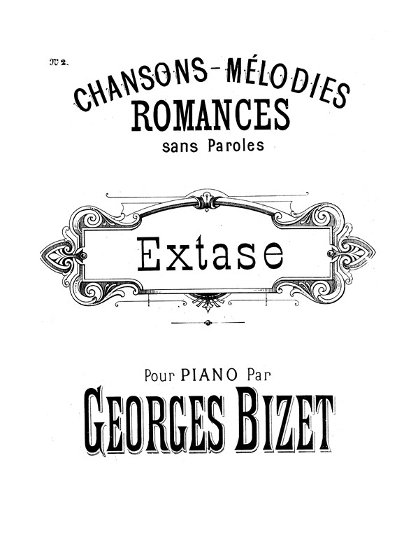 BIZET EXTASE N° 2 ROMANCE PIANO