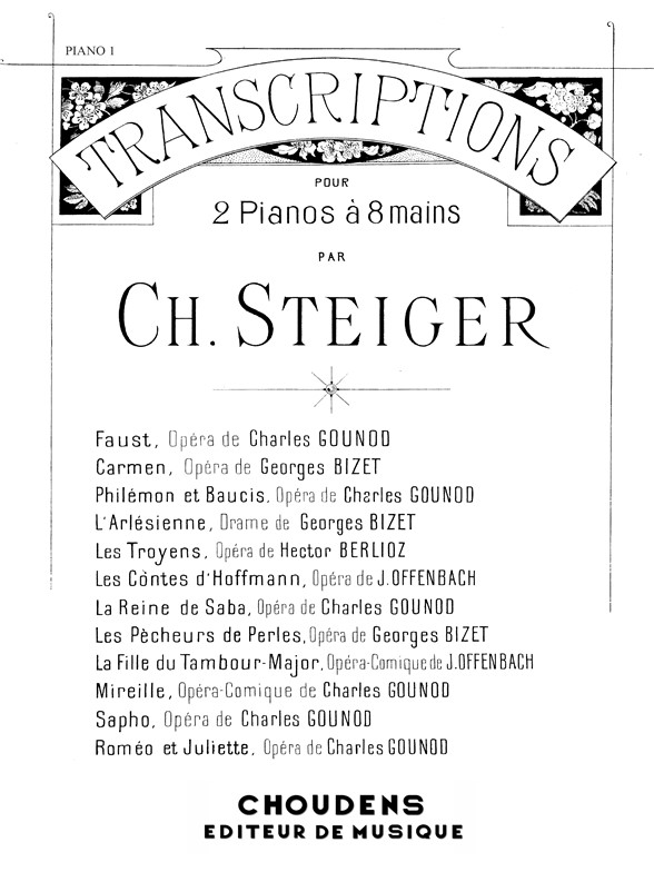 OFFENBACH FILLE DU TAMBOUR-MAJOR (LA) PIANO (2) À 8 MAINS