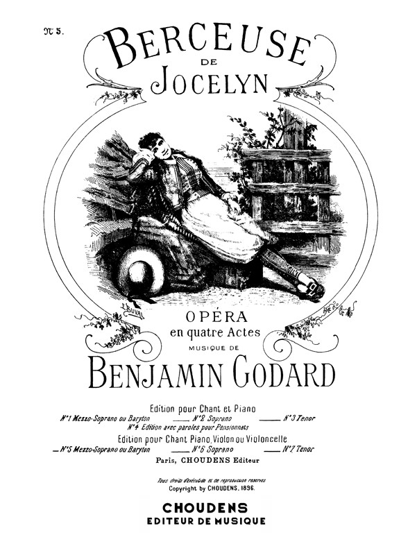 GODARD JOCELYN MEZZO OU BARYTON CHANT VIOLON OU VIOLONCELLE ET PIANO