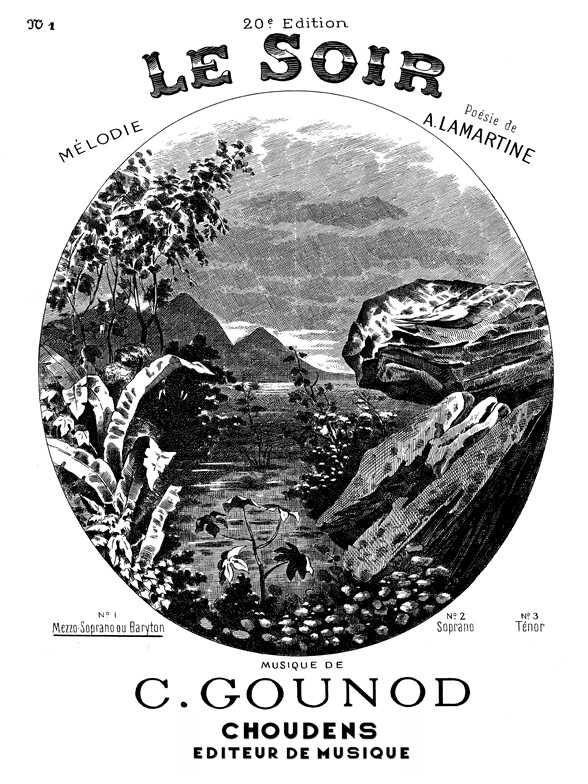 GOUNOD SOIR (LE) N° 1 MEZZO OU BARYTON CHANT ET PIANO