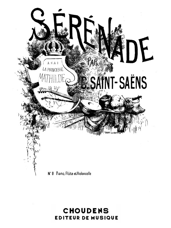 SAINT-SAËNS SÉRÉNADE FLÛTE VIOLONCELLE ET PIANO