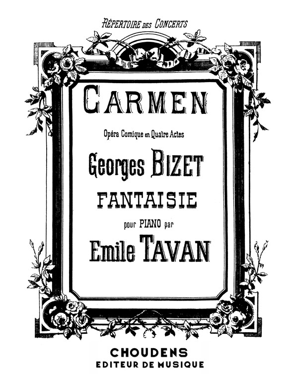 BIZET CARMEN FANTAISIE PIANO