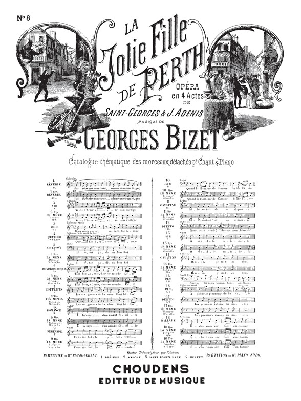 BIZET JOLIE FILLE DE PERTH (LA) N° 8 À LA VOIX D'UN AMANT FIDÈLE TÉNOR