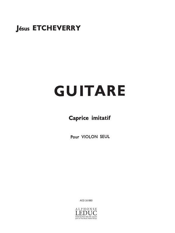 ETCHEVERRY GUITARE VIOLON